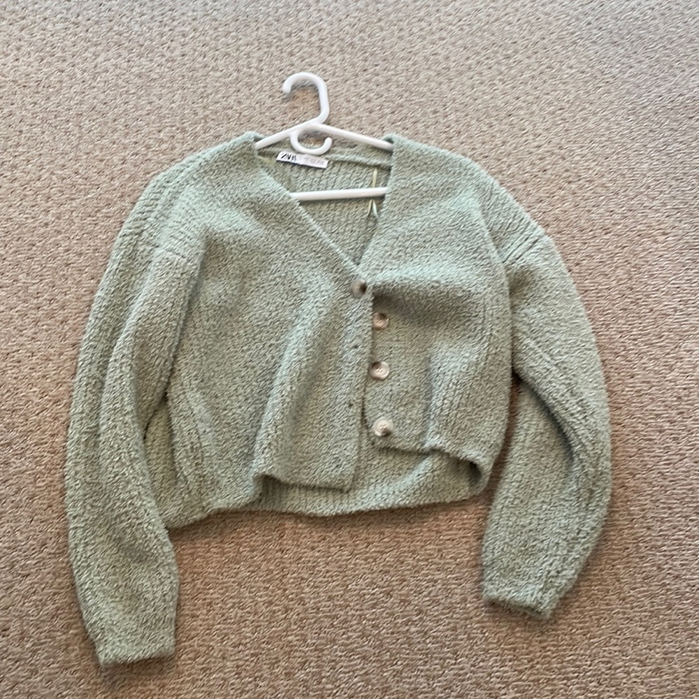 Zara Green Cardigan